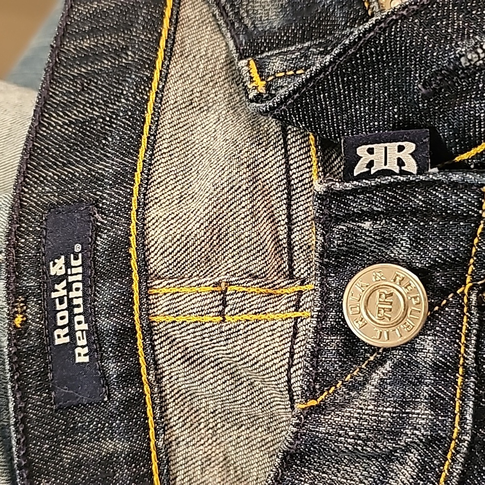 Dark blue jeans